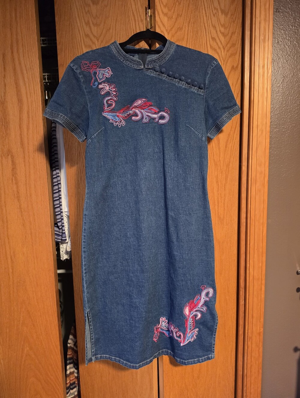 Y2k Denim Qipao